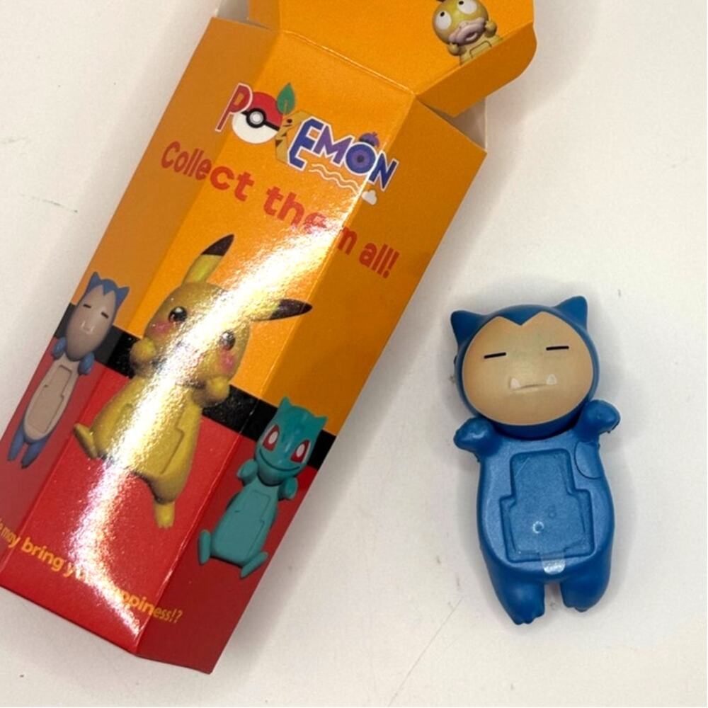 New Collectible Pokemon Snorlax, Attachable Mini Figure Open Blind Box